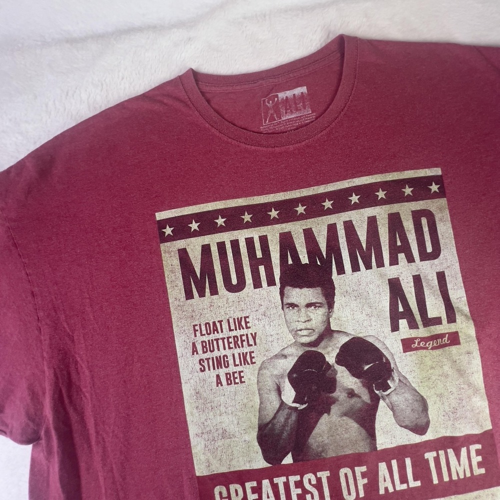 Muhammad‎ Ali Shirt Mens 4XL Burgundy Greatest All Time Louisville Graphic Tee